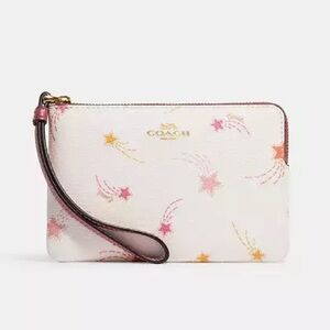 Coach shooting star print wristlet